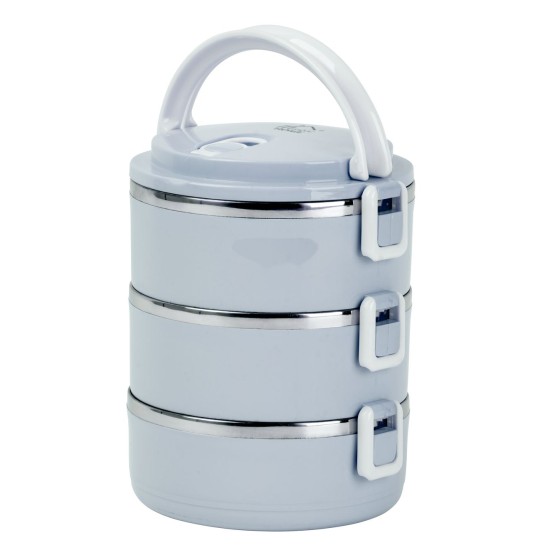 Ételhordó MagicHome LB933, 3 részes, 1,5 l, kék