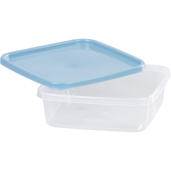 Ételhordók MagicHome, négyzet, Clip, 4db-os készlet, 1 lit., 17,7x17,7x5,8 cm