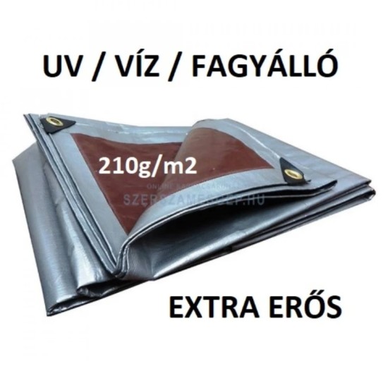 Extra erős, vízálló , UV és fagyálló takaróponyva 210g/m2 , 2x3 m