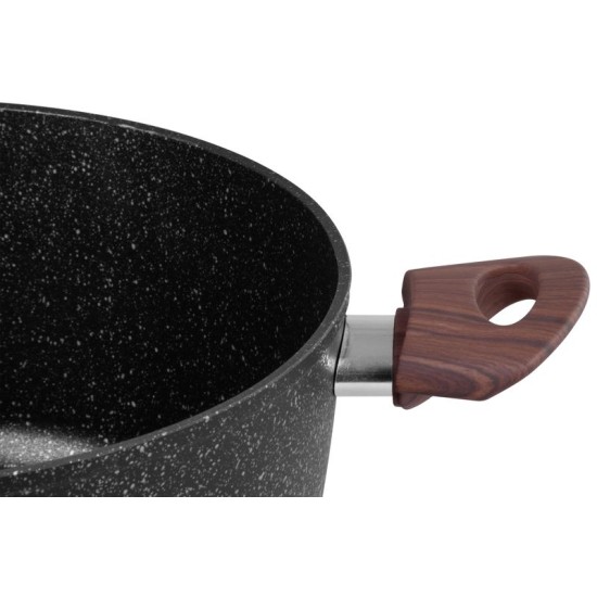 Fazék MagicHome Black Marble Line, 28 cm, 5,9 l, fedővel