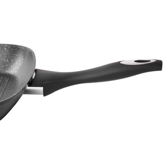Serpenyő MagicHome Black Line, grillezésre, 28 cm