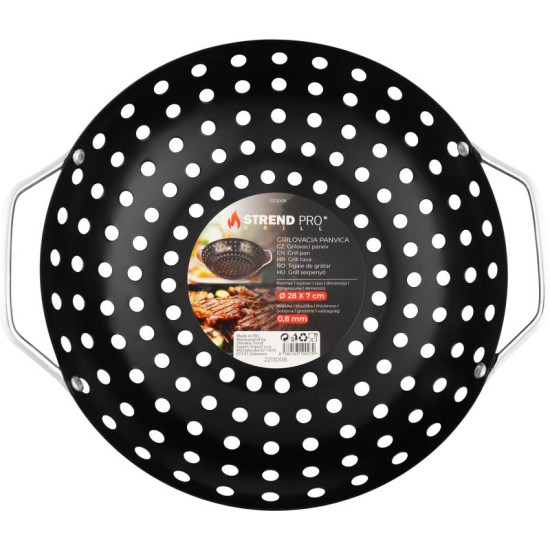 Serpenyő Strend Pro Grill, grill . 28x7cm