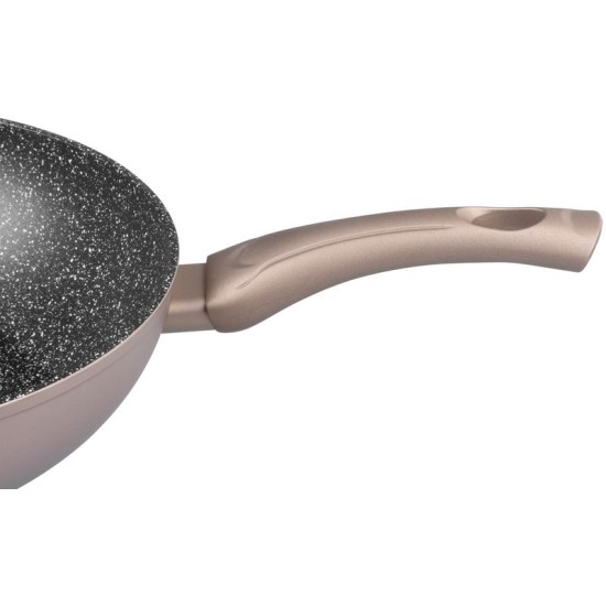 Serpenyő Wok MagicHome Coffee Brown Line, 28 cm