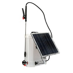 YATO Akkus és napelemes háti permetező szett 16 liter ( 12 V/ 8,0 Ah ) 
