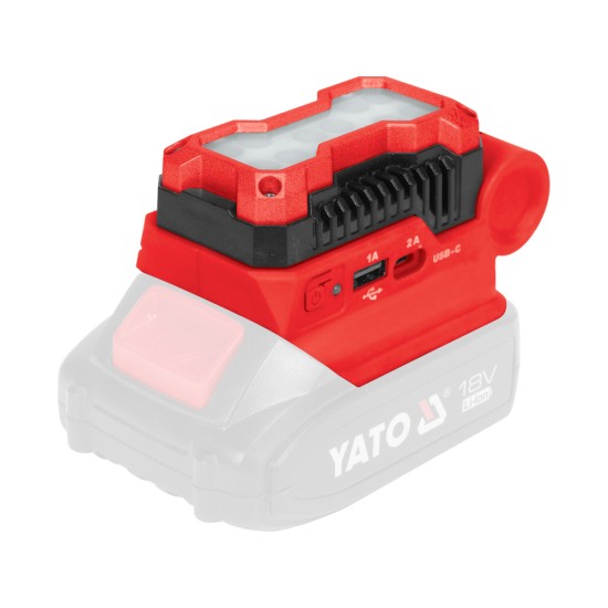 YATO Akkus LED reflektor 500 lm 18 V (akkus és töltő nélkül)