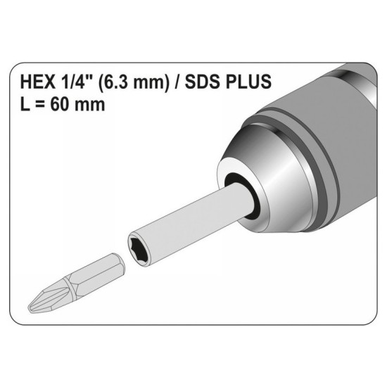YATO Bithegy adapter SDS-Plus