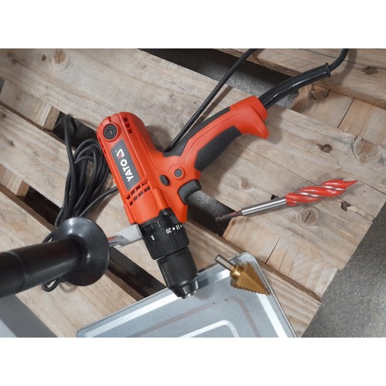 YATO elektromos fúrócsavarozó , 400W/ 13mm/ 85 Nm 