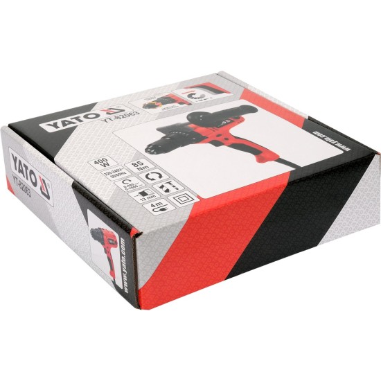 YATO elektromos fúrócsavarozó , 400W/ 13mm/ 85 Nm 