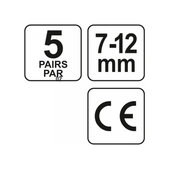 YATO Füldugó 7-12 mm (5 pár/cs)