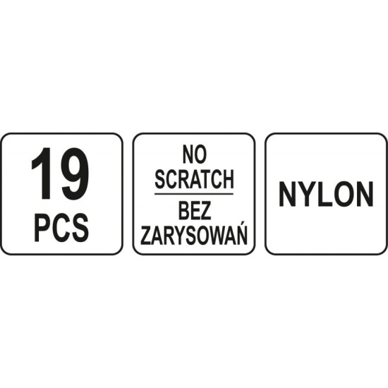 YATO Kárpitkiszedő készlet 19 részes