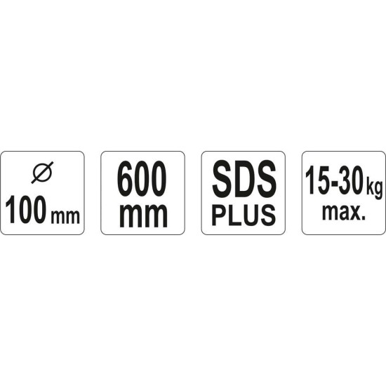 YATO Keverőszár (festék) 100 x 600 mm SDS plus