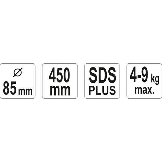 YATO Keverőszár (festék) 85 x 450 mm SDS plus