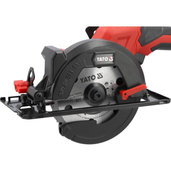 YATO Körfűrész 140 mm szénkefe nélküli 18 V (akku és töltő nélkül)