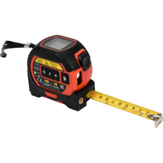 YATO Lézeres mérőszalag 5 m x 19 mm 40 m YATO Lézeres mérőszalag 5 m x 19 mm 40 m