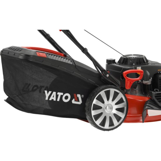YATO Önjáró benzines fűnyíró 530 mm elektromos gyújtáskapcsolóval