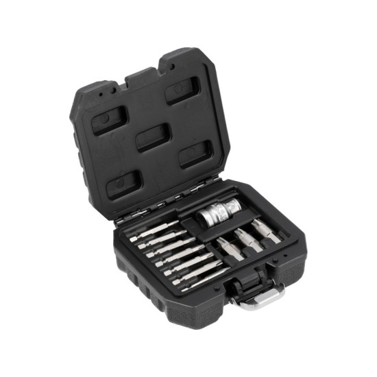 YATO Roncsoltcsavar kiszedő készlet 11 részes TORX YATO Roncsoltcsavar kiszedő készlet 11 részes TORX