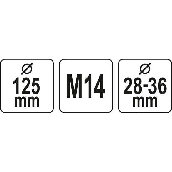 YATO Sarokcsiszoló porelszívó adapter csiszoláshoz 115/ 125 mm