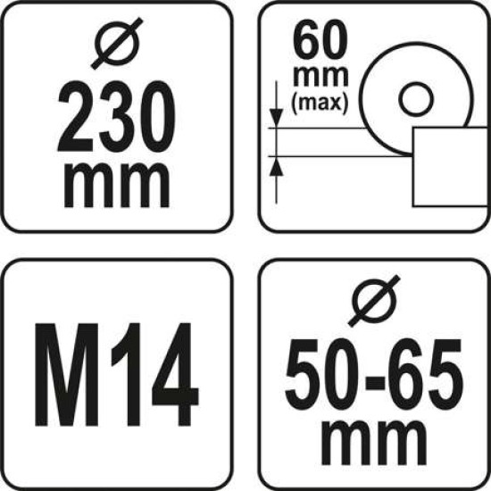 YATO Sarokcsiszoló porelszívó adapter vágáshoz 230 mm