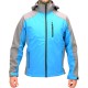 YATO sportos softshell kabát kapucnival kék L-es méret