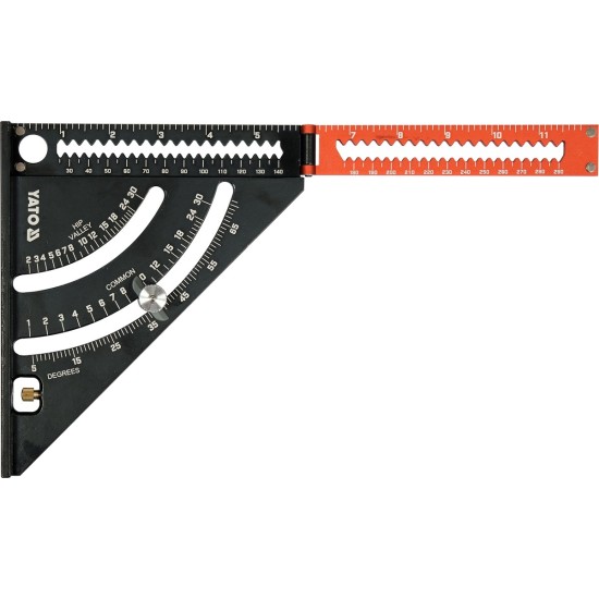 YATO Talpas derékszög vonalzó 290 x 185 mm alumínium 