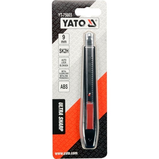 YATO Törhető pengés kés extra éles 9 mm, ULTRA SHARP SK2H