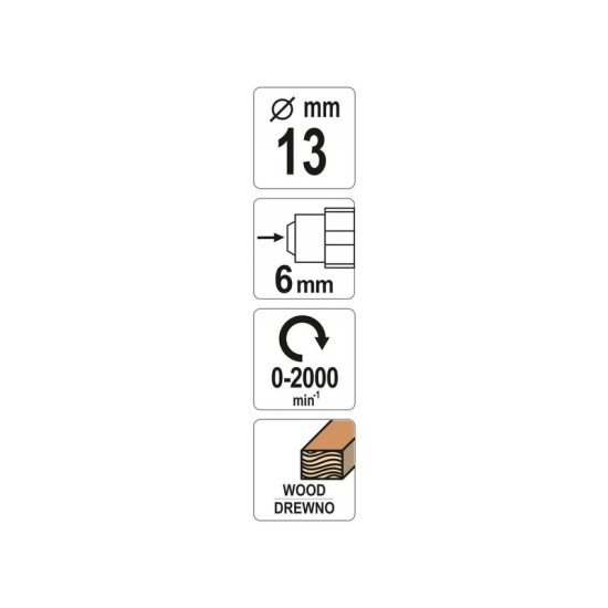 YATO Turbómaró fához 13 mm
